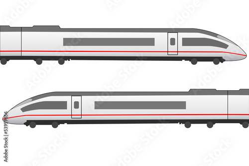 High speed trainset side view