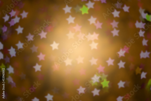 yellow defocused star background (Bokeh), blur focus