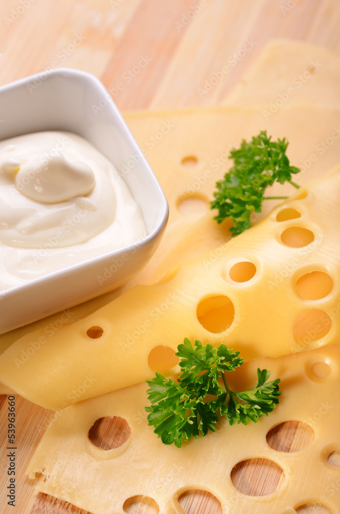 Cheese and sour cream Cheese and sour cream