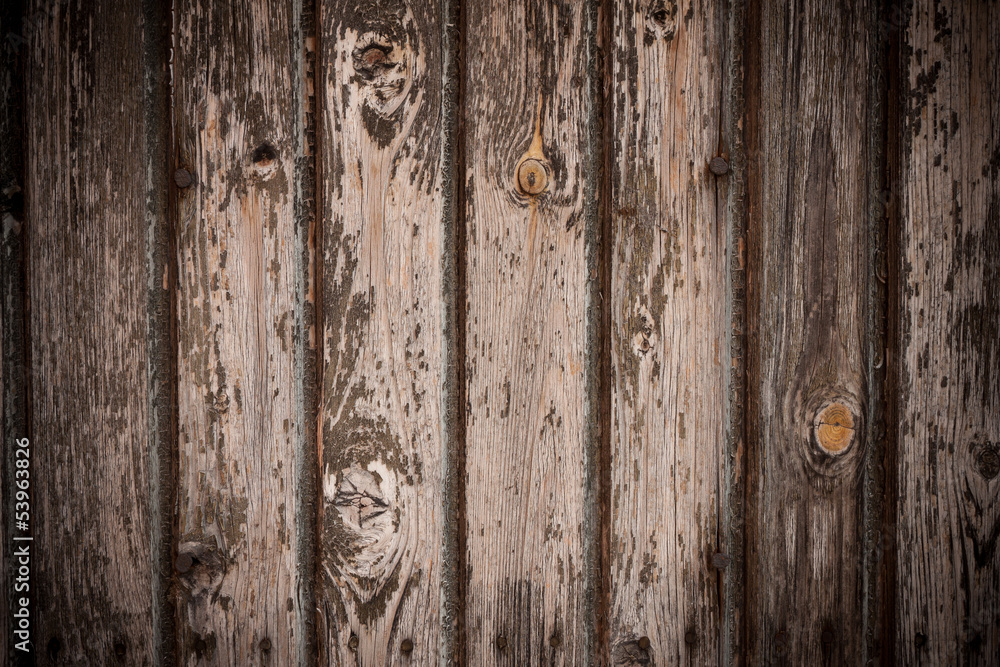 Obraz premium old wooden plank wall