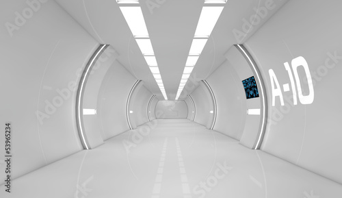 Fototapeta Naklejka Na Ścianę i Meble -  Futuristic interior