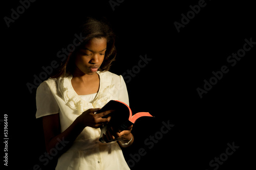 Young Bible reader.