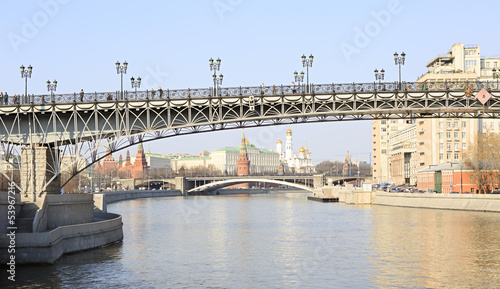 Patriarchal bridge over the Moscow river.