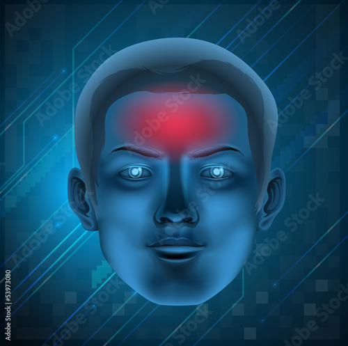 Headache concept