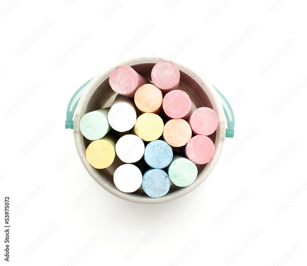 chalks in a variety of colors chalks in a variety of colors