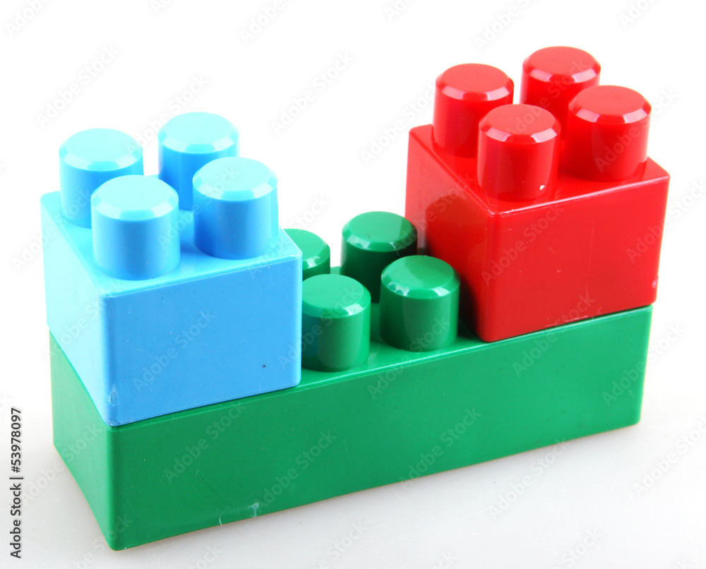 Plastic building blocks Plastic building blocks