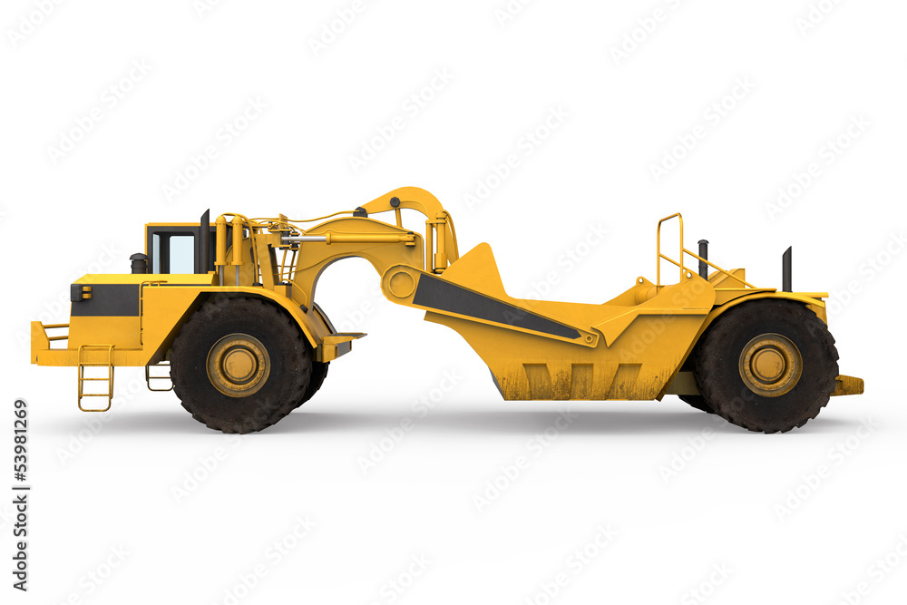 Obraz premium Wheel Tractor Scraper