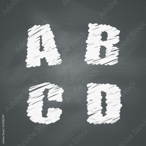 Chalkboard Alphabet