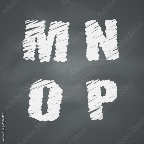 Chalkboard Alphabet