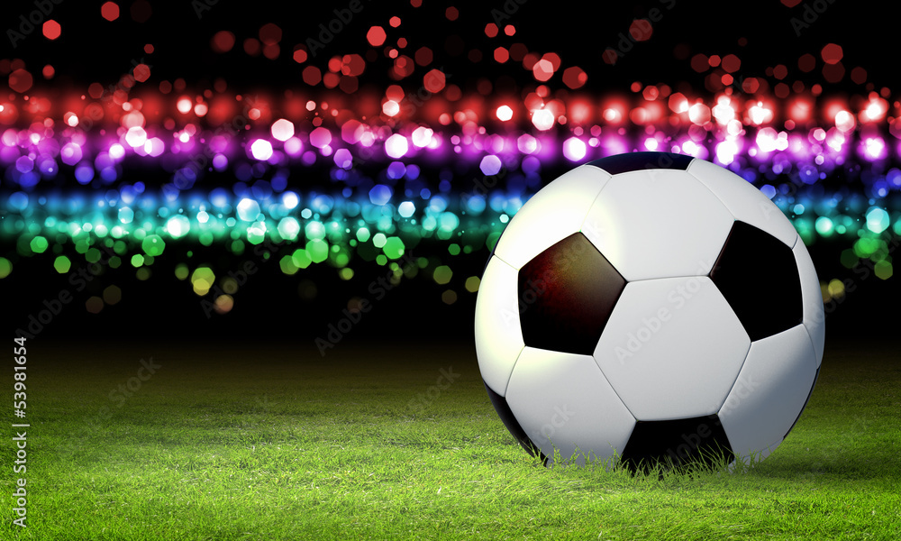 Fototapeta premium black and white soccer ball