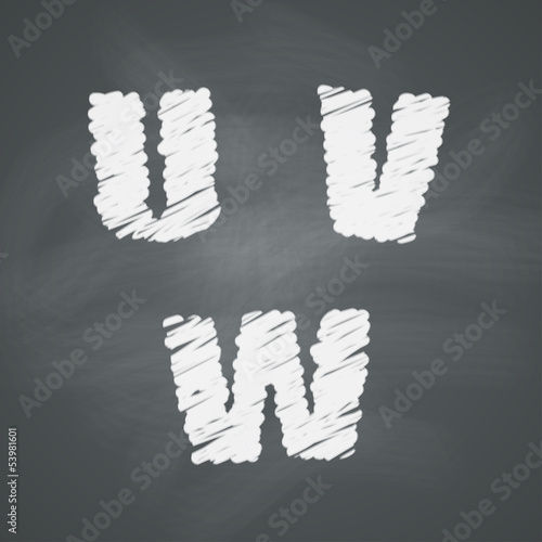 Chalkboard Alphabet