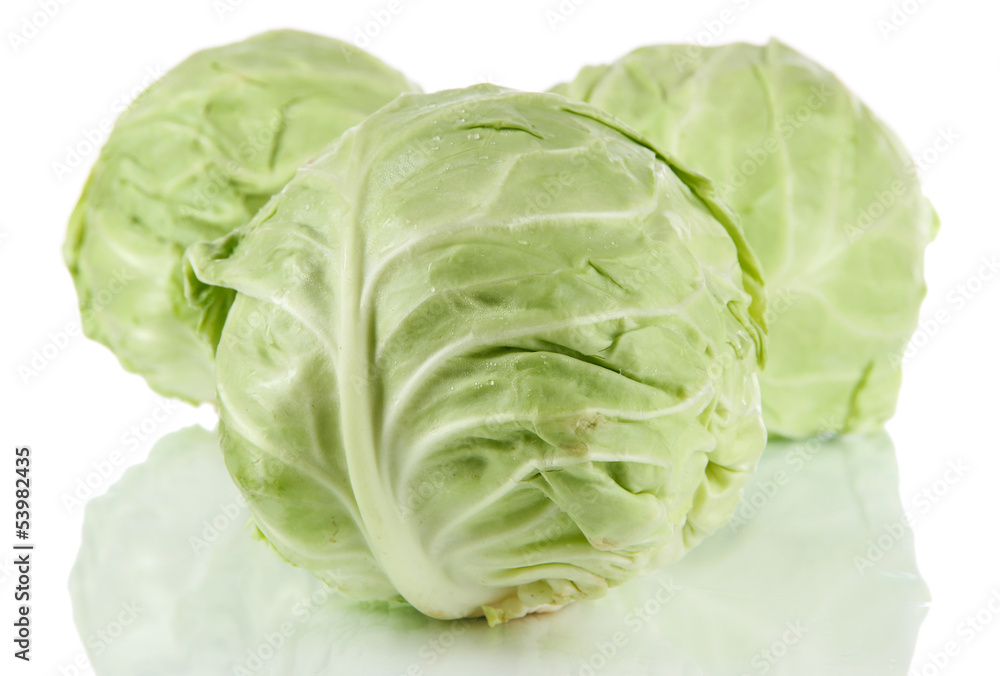 Cabbage isolated on white Cabbage isolated on white