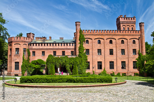 Old castle in Rzucewo. 