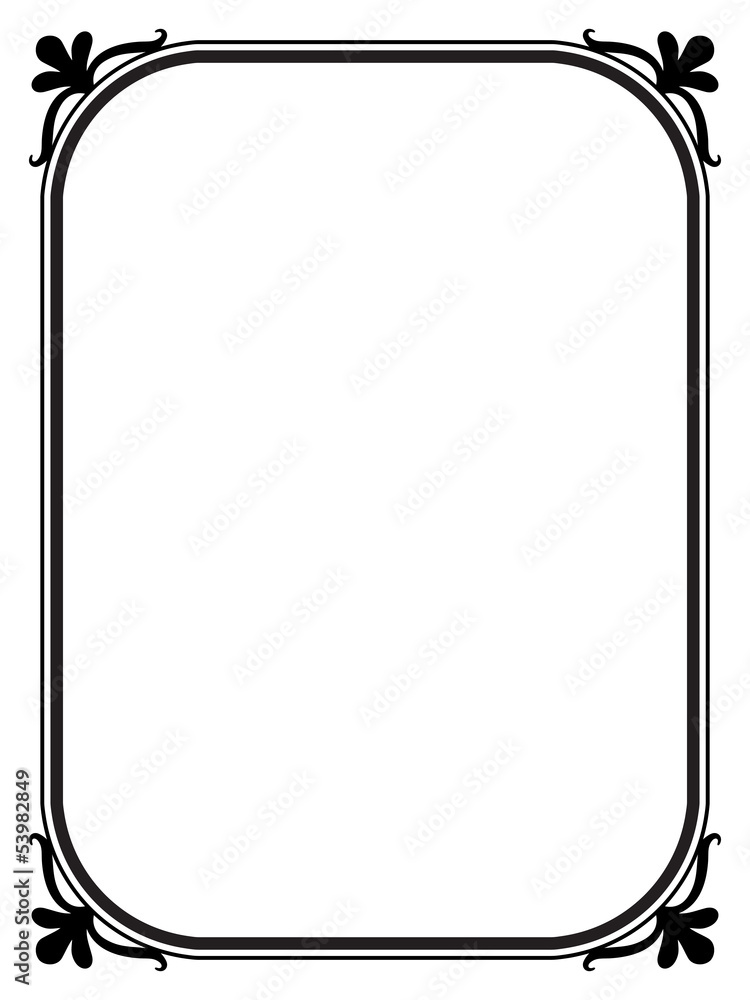 simple black ornamental decorative frame simple black ornamental decorative frame