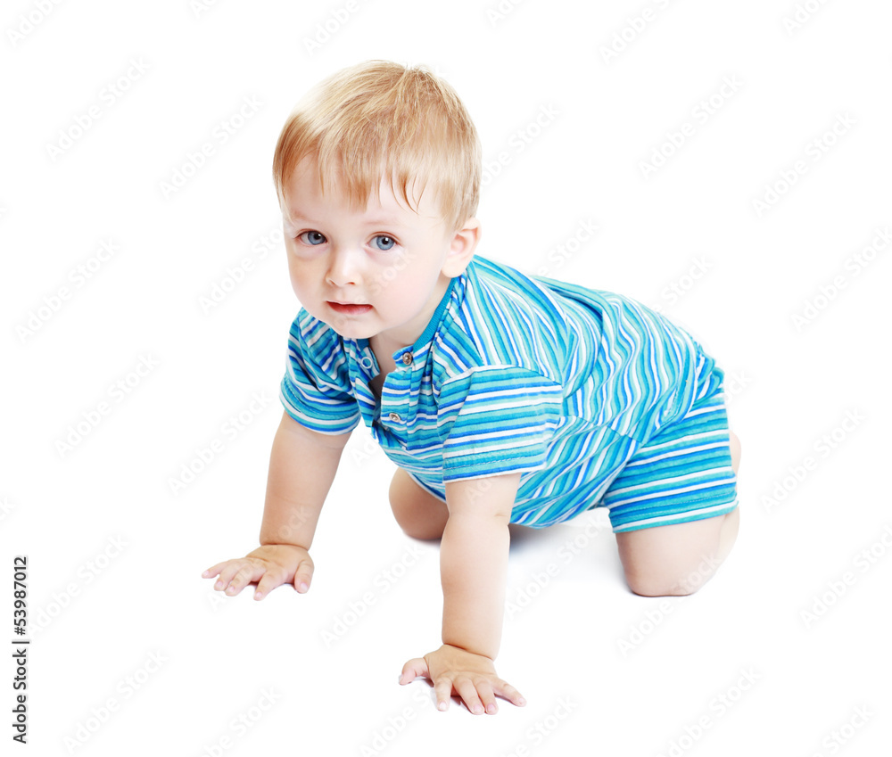 boy on white background boy on white background