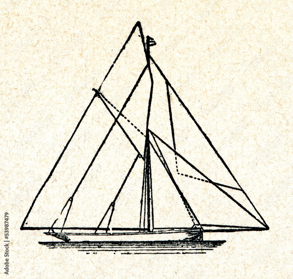 Cutter rigging Stock Illustration Adobe Stock