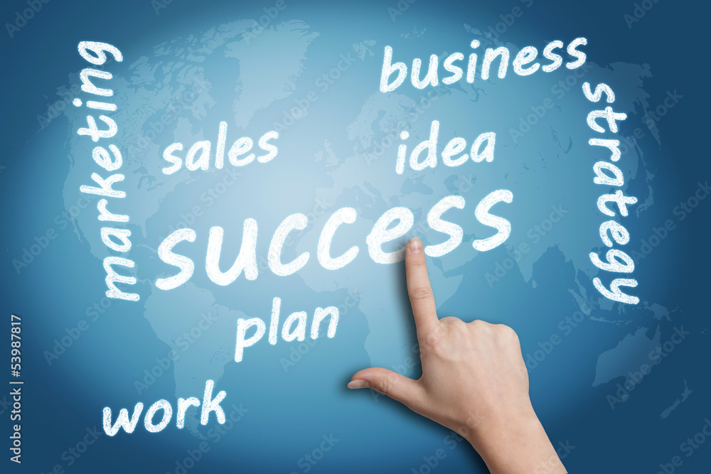 Fototapeta premium Success Tagcloud