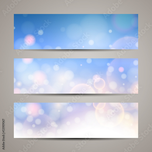 Vector Illustration of Abstract Banners