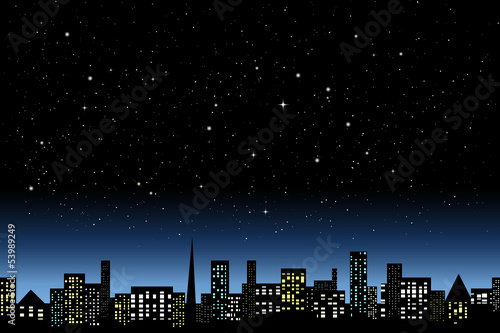 Night city light