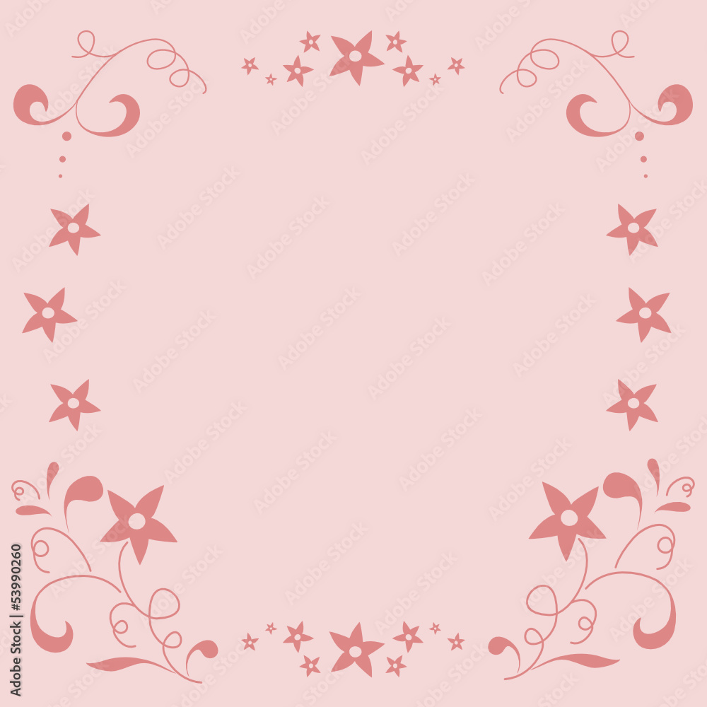 modern floral background or frame