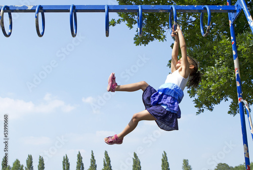 Little Girl Playing