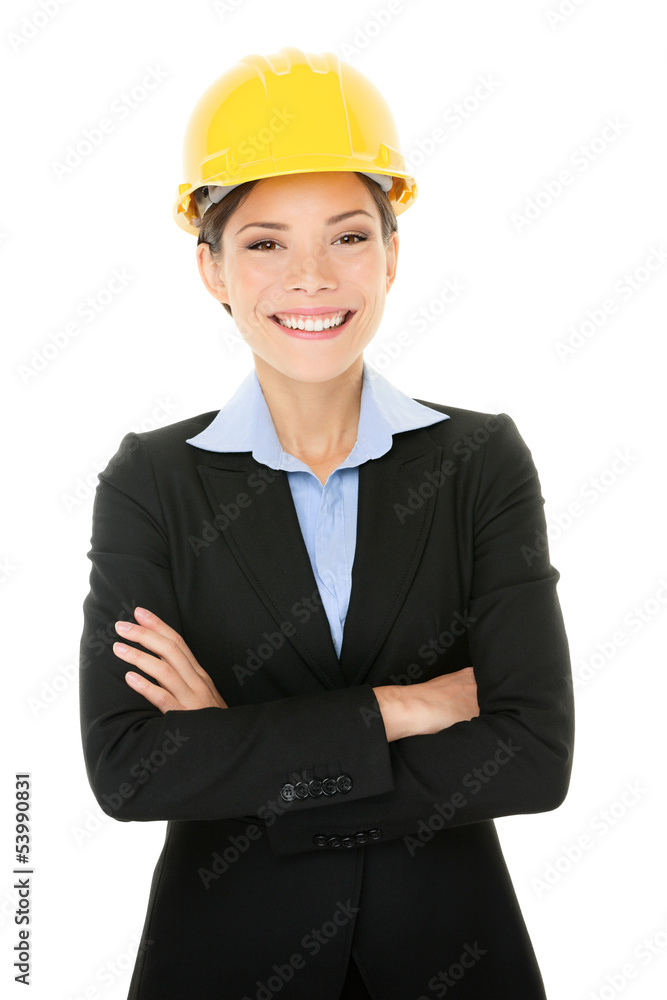 Confident Female Architect Smiling Confident Female Architect Smiling