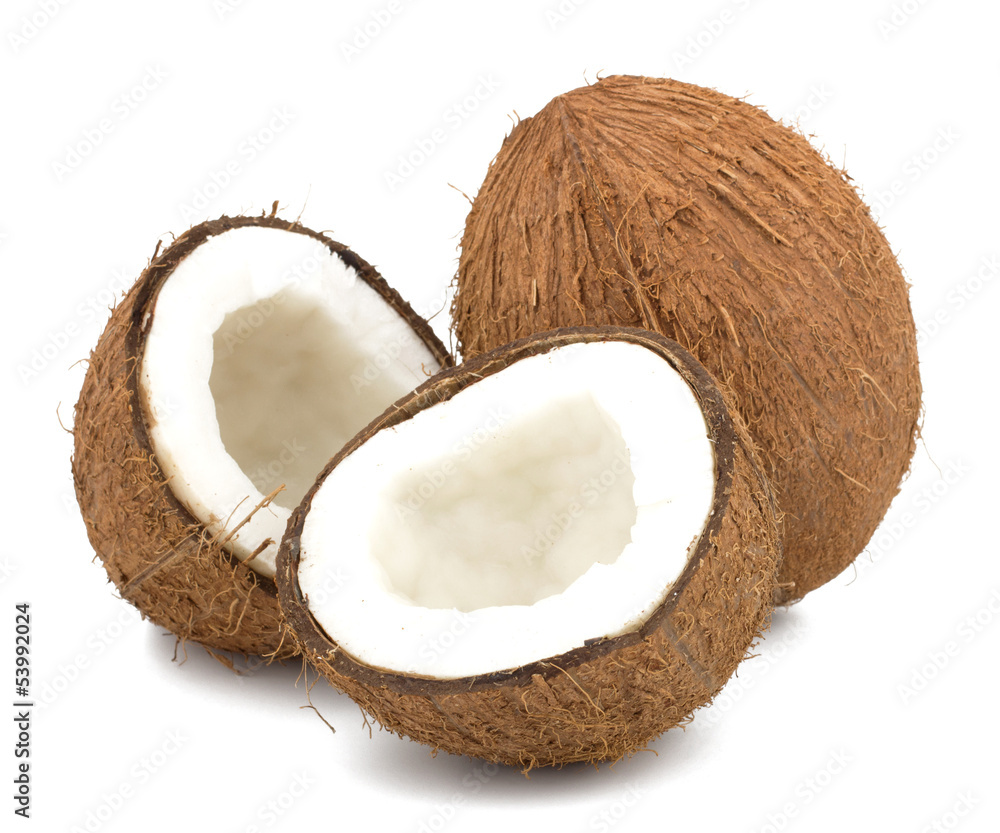 Coconuts isolated on white background Coconuts isolated on white background