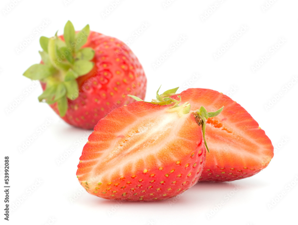Strawberry isolated on white background closeup Strawberry isolated on white background closeup