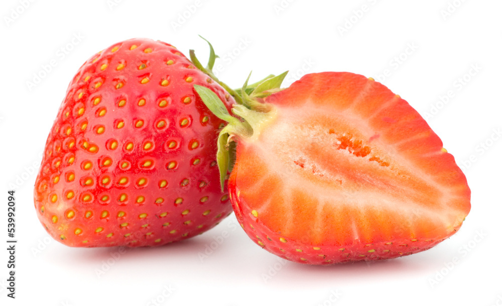 Strawberry isolated on white background closeup Strawberry isolated on white background closeup