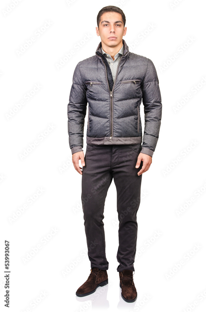 Man in fashion look isolated on white Man in fashion look isolated on white