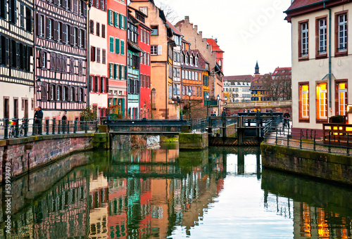 Old town of Strasbourg, France