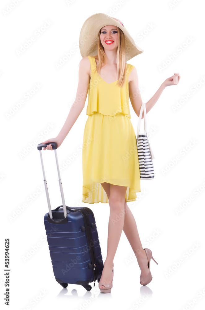 Young woman preparing for vacation Young woman preparing for vacation