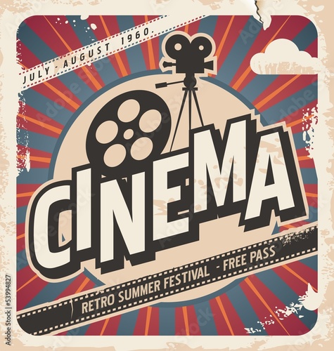 Retro cinema poster