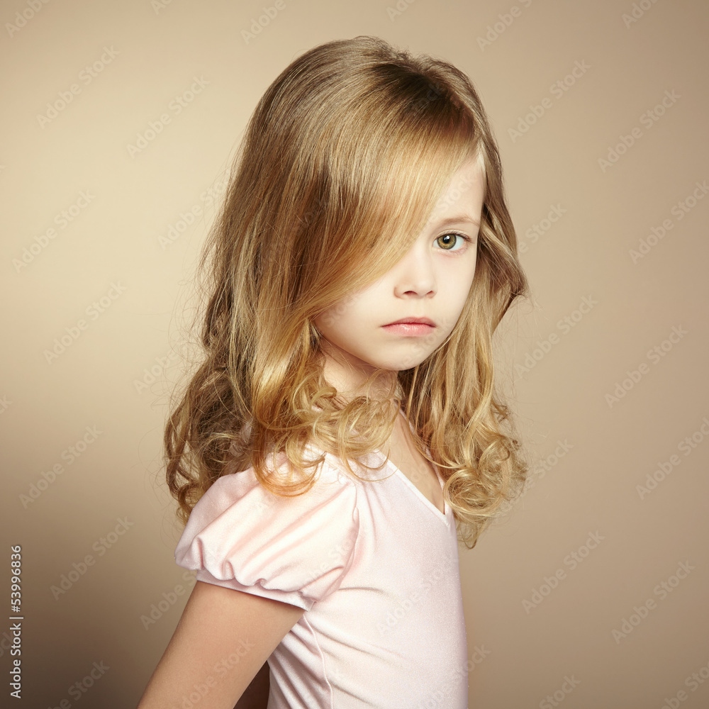 Portrait of pretty little girl Portrait of pretty little girl