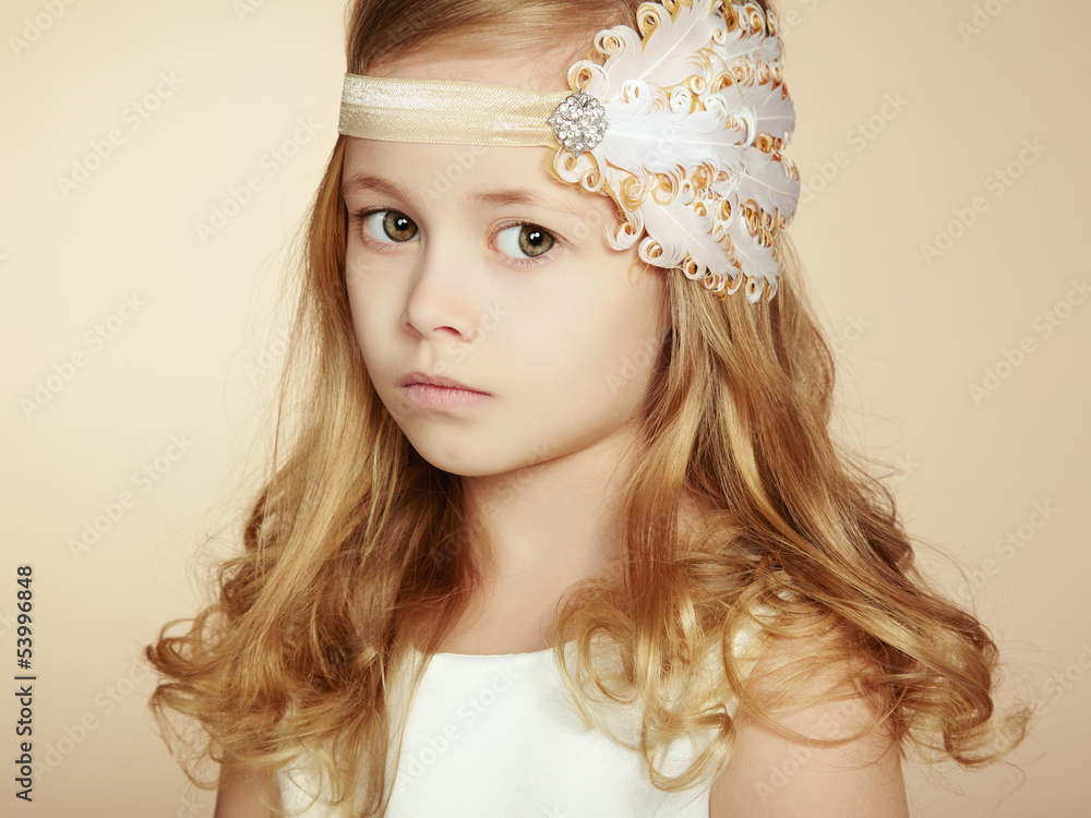 Portrait of pretty little girl Portrait of pretty little girl