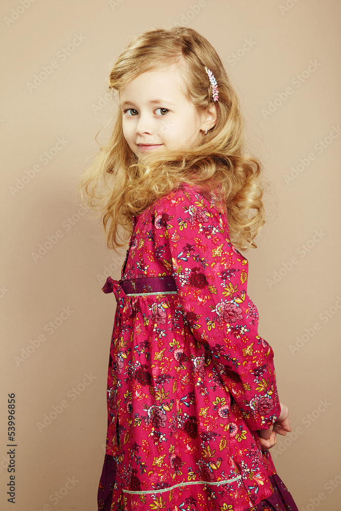 Portrait of pretty little girl Portrait of pretty little girl