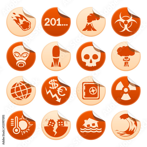 Apocalyptic and natural disasters stickers