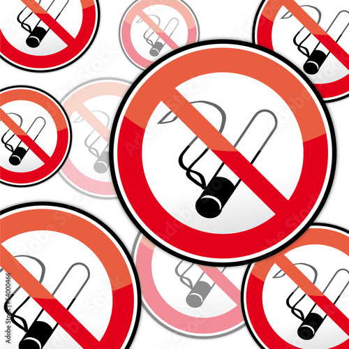 Rauchverbot Schild, Nichtraucher