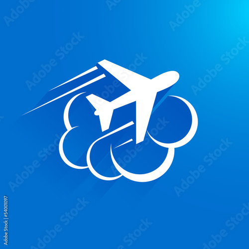 airplane flight tickets air fly travel takeoff cloud blue elemen