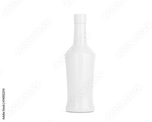 Flasche klein weiß mit Kappe