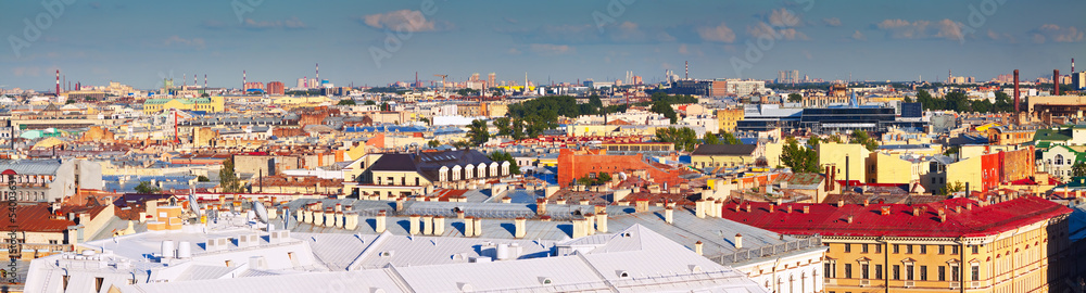 Top view of city. Saint Petersburg, Russia