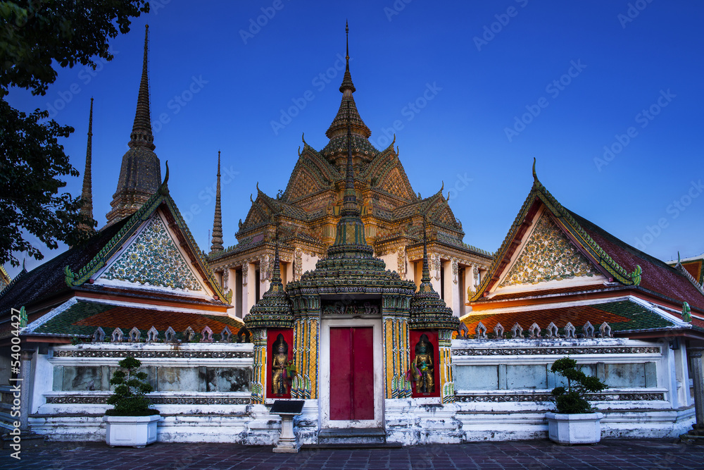 Wat Pho  temple, No. 1 attractions in  Bangkok, Thailand.