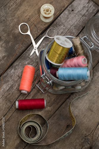 Instruments of repairman clothing   and   thread