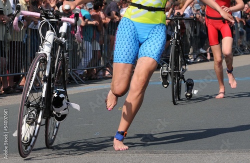 Obraz na plátně au triathlon féminin