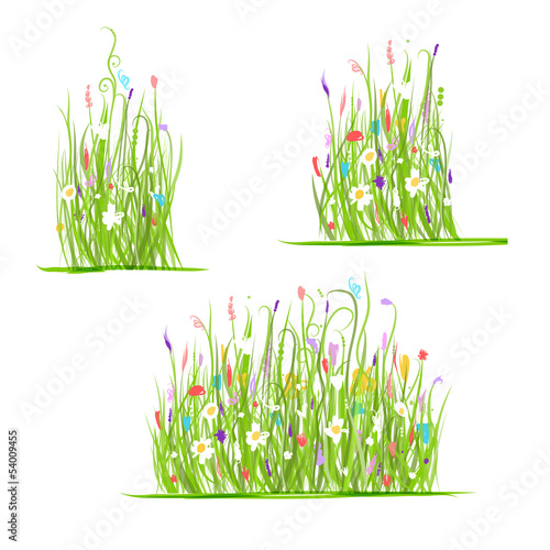 Green meadow for your design