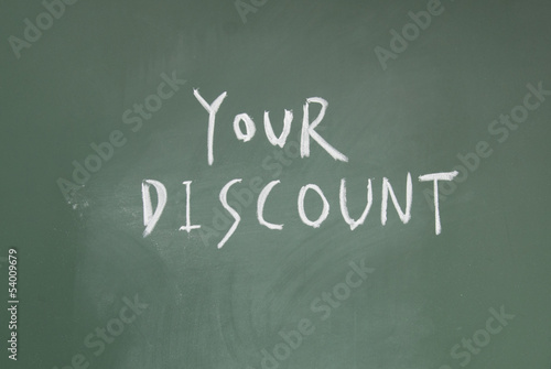 your discount sign