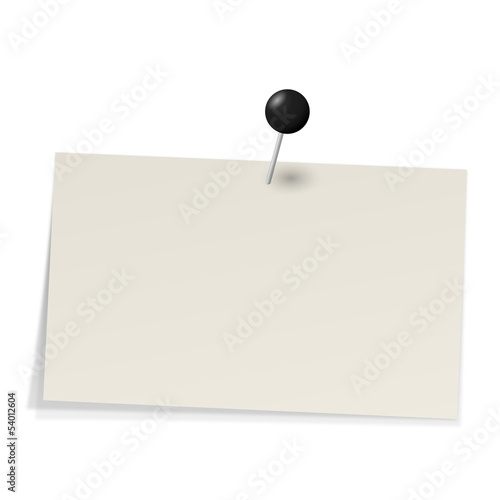 Notizzettel mit Stecknadel