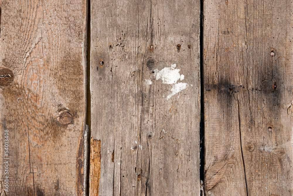 Naklejka premium closeup of old wood planks texture background