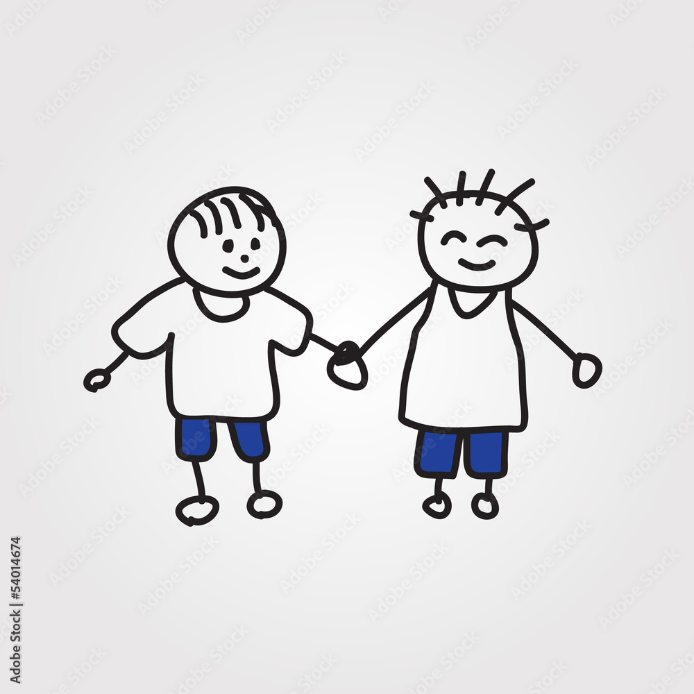 children vector hand drawn children vector hand drawn