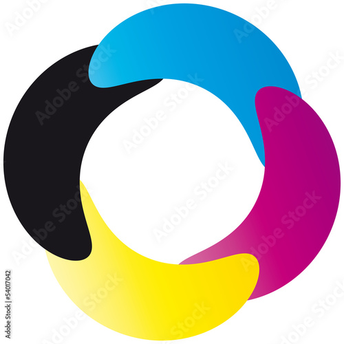 cmyk - Logo - Druck,  Vierfarbdruck, Offsetdruck